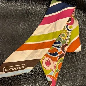 Coach ponytail scarf